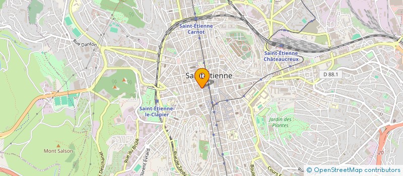 localisation de l'entreprise BOUCHER HUBERT à SAINT-ETIENNE
