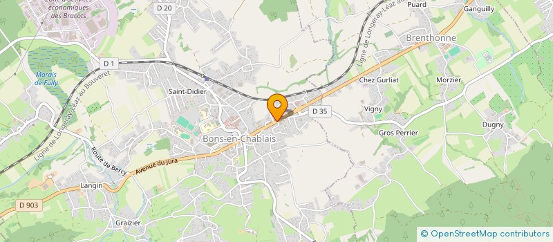 localisation de l'entreprise BOUCHER IMMOBILIER à BONS-EN-CHABLAIS