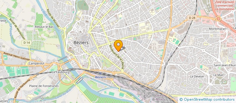 localisation de l'entreprise BOUCHER JAFFRELOT  BEZIERS