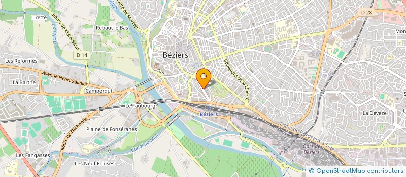 localisation de l'entreprise BOUCHER PHILIPPE ET BERNARD à BEZIERS
