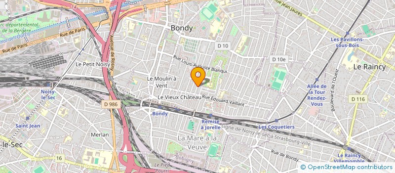 localisation de l'entreprise BOUCHERA  BONDY