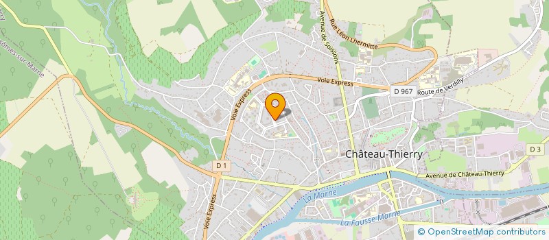 localisation de l'entreprise BOUCHERIE 02 à CHATEAU-THIERRY