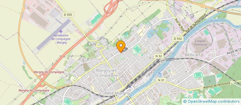 localisation de l'entreprise BOUCHERIE  MARGNY-LES-COMPIEGNE