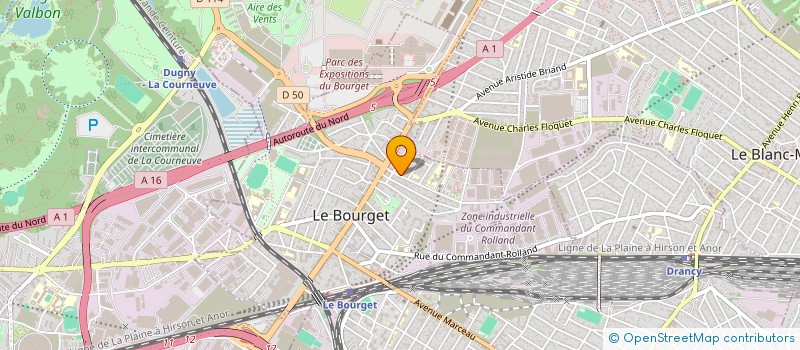 localisation de l'entreprise BOUCHERIE A L'ANCIENNE à LE BOURGET