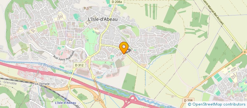 localisation de l'entreprise BOUCHERIE ABABIL  L'ISLE-D'ABEAU