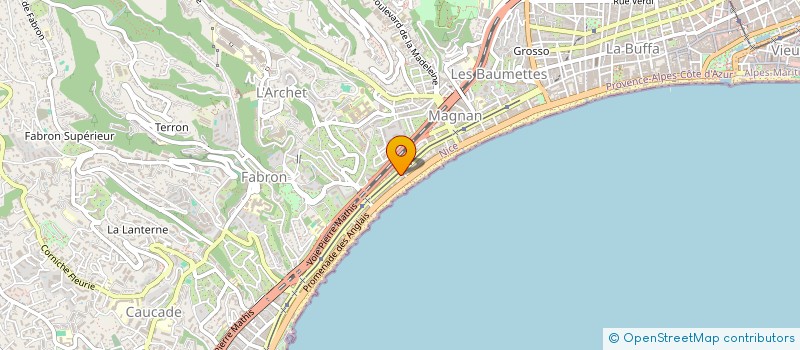 localisation de l'entreprise BOUCHERIE ALIMENTATION COLLIN à NICE
