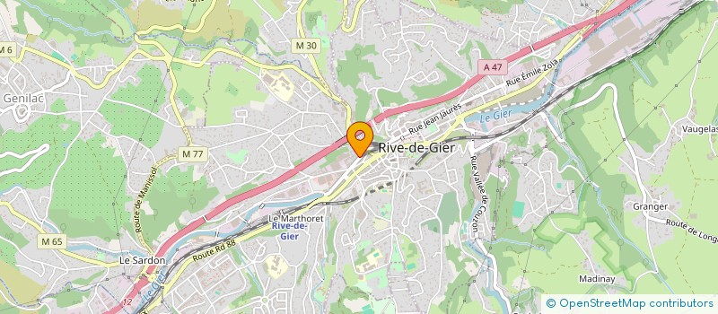 localisation de l'entreprise BOUCHERIE ALIMENTATION GENERALE DU GIER à RIVE-DE-GIER