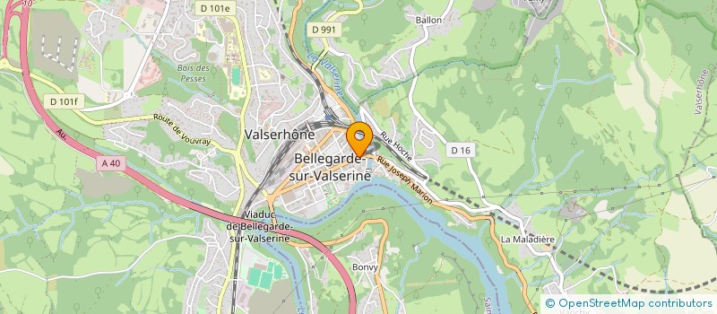 localisation de l'entreprise BOUCHERIE AMIOT à VALSERHONE