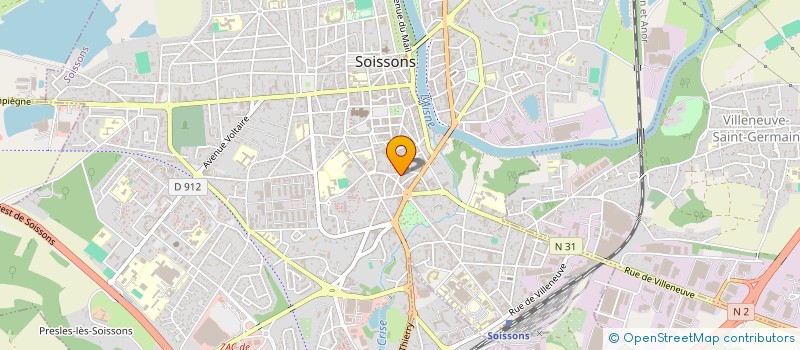 localisation de l'entreprise BOUCHERIE ANDREETTO-MARYC à SOISSONS