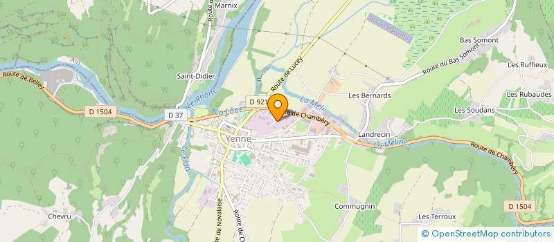 localisation de l'entreprise BOUCHERIE-ATELIER-BOUVIER  YENNE