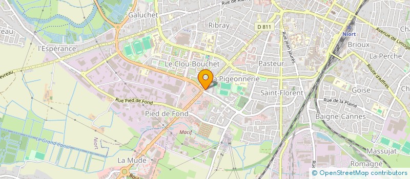 localisation de l'entreprise BOUCHERIE ATLAS MARKET  NIORT