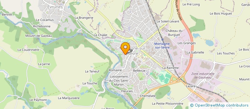 localisation de l'entreprise BOUCHERIE AUGUIN  MORTAGNE-SUR-SEVRE