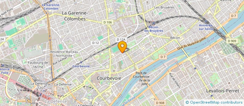 localisation de l'entreprise BOUCHERIE AYA à COURBEVOIE