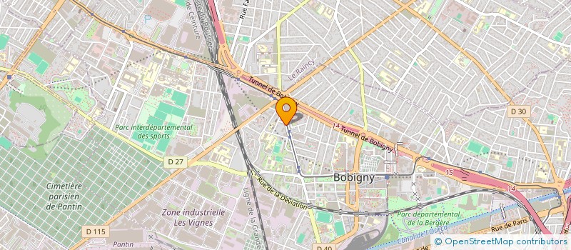 localisation de l'entreprise BOUCHERIE BADR  BOBIGNY