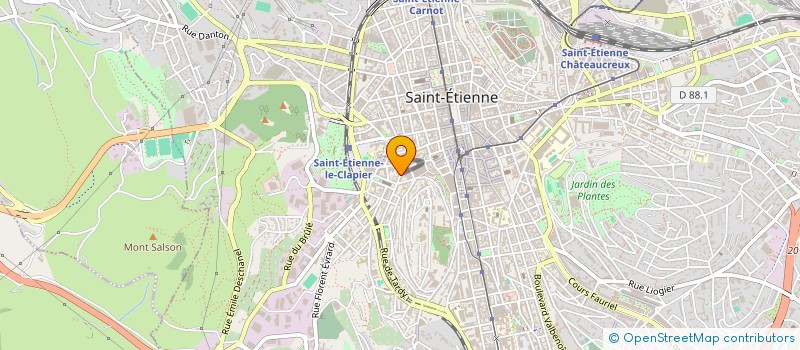 localisation de l'entreprise BOUCHERIE BEAUBRUN à SAINT-ETIENNE
