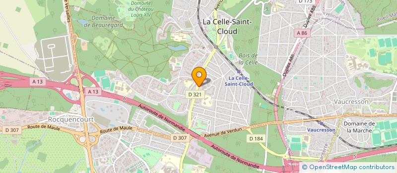 localisation de l'entreprise BOUCHERIE BEAUREGARD  LA CELLE-SAINT-CLOUD
