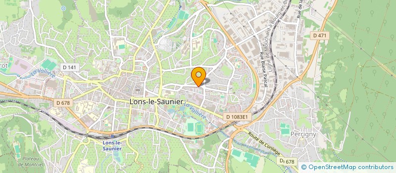 localisation de l'entreprise BOUCHERIE BERTAZZON ET VUILLEMOT à LONS-LE-SAUNIER