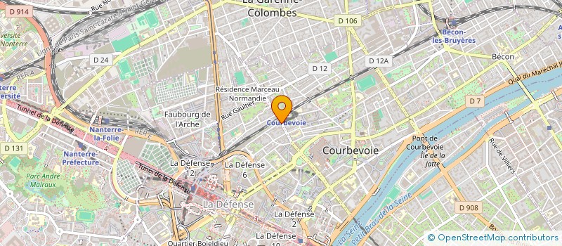 localisation de l'entreprise BOUCHERIE BINET à COURBEVOIE