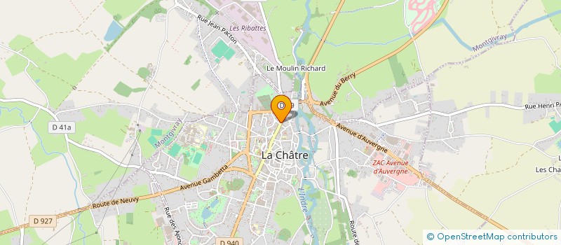 localisation de l'entreprise BOUCHERIE BONNIN à LA CHATRE