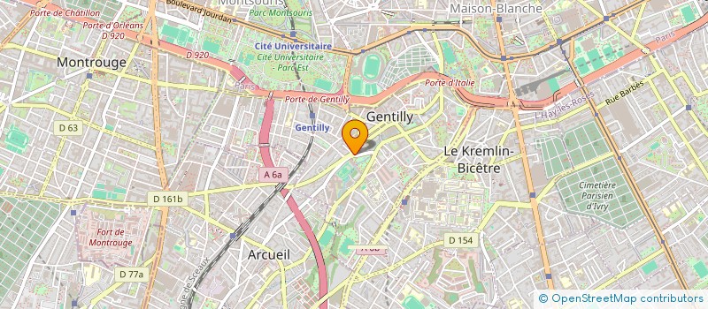 localisation de l'entreprise BOUCHERIE BORDET SA GENTILLY à GENTILLY