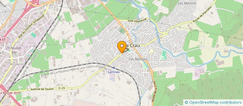 localisation de l'entreprise BOUCHERIE BORILLER  LA CRAU