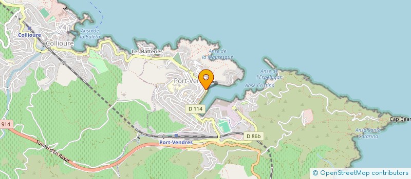 localisation de l'entreprise BOUCHERIE BREMENT  PORT-VENDRES