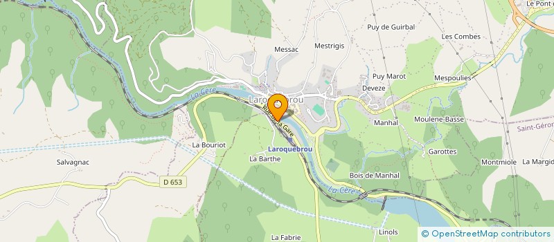 localisation de l'entreprise BOUCHERIE BRUNHES à LAROQUEBROU