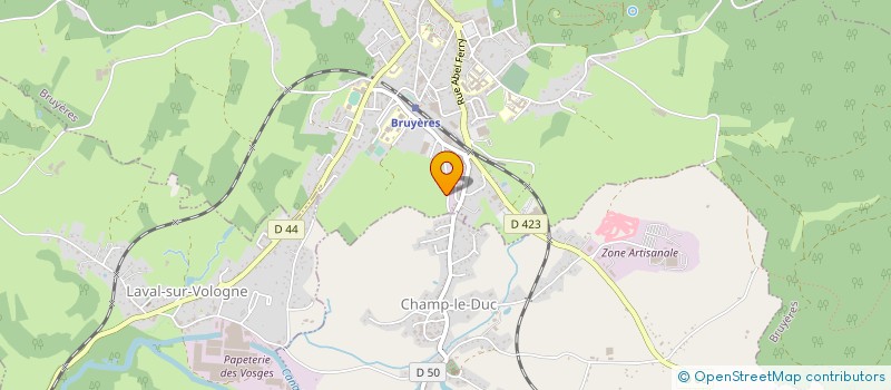 localisation de l'entreprise BOUCHERIE BRUYEROISE  BRUYERES