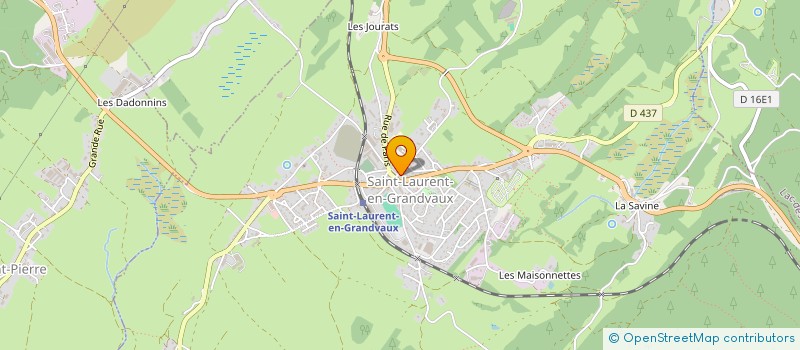 localisation de l'entreprise BOUCHERIE BULLE  SAINT-LAURENT-EN-GRANDVAUX