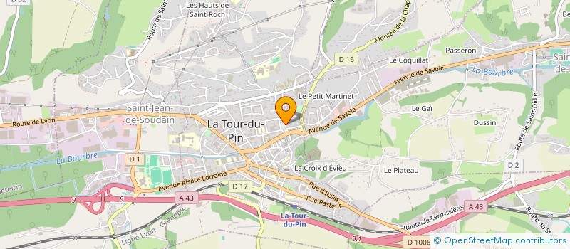 localisation de l'entreprise BOUCHERIE CARNOT à LA TOUR-DU-PIN