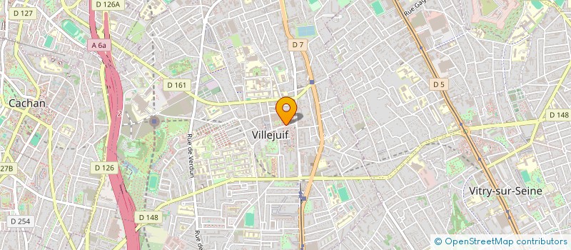 localisation de l'entreprise BOUCHERIE CENTRALE  VILLEJUIF