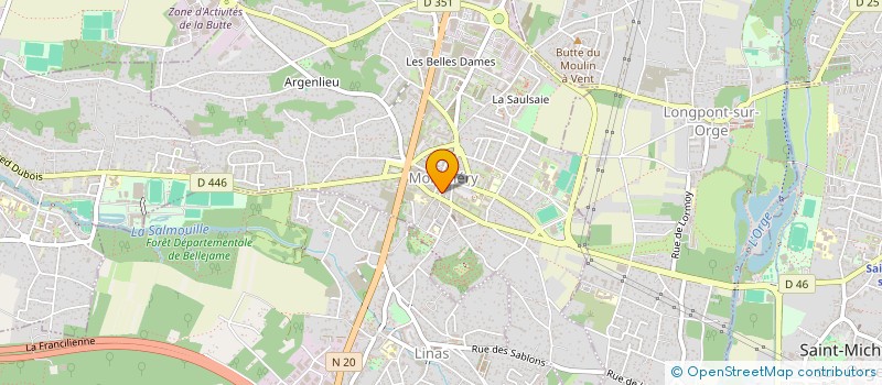 localisation de l'entreprise BOUCHERIE CENTRALE DE MONTLHERY à MONTLHERY