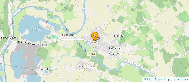 localisation de l'entreprise BOUCHERIE CHAHAIGNES  CHAHAIGNES