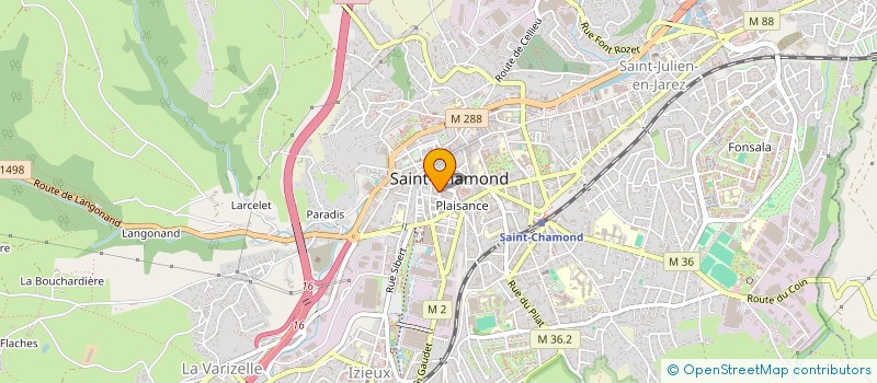 localisation de l'entreprise BOUCHERIE CHALABI à SAINT-CHAMOND