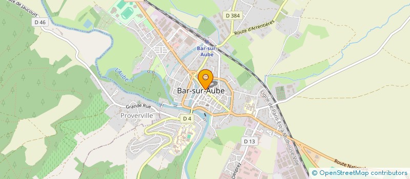 localisation de l'entreprise BOUCHERIE CHAMPENOISE  BAR-SUR-AUBE