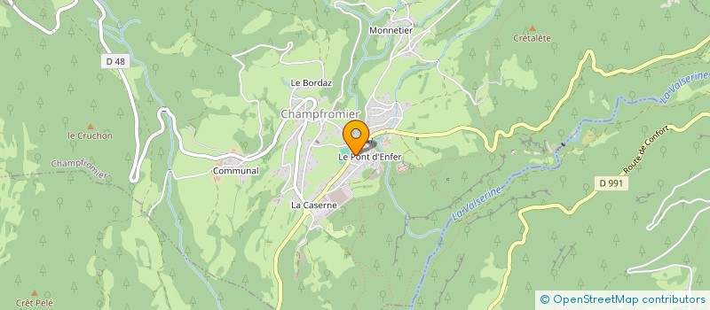 localisation de l'entreprise BOUCHERIE CHAPUIS  CHAMPFROMIER