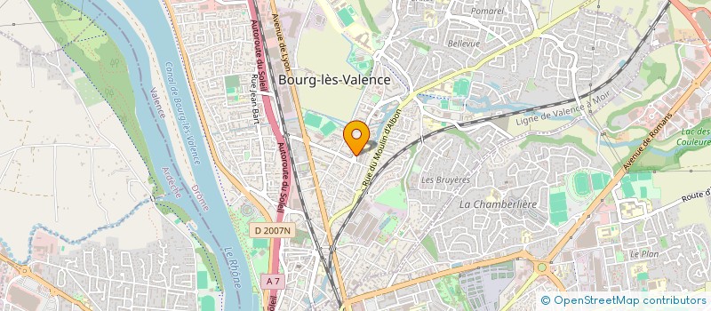 localisation de l'entreprise BOUCHERIE CHARCUTERIE BAHIER à BOURG-LES-VALENCE