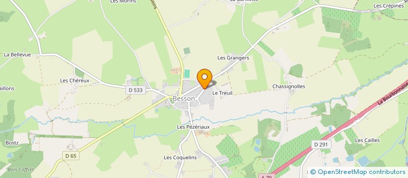 localisation de l'entreprise BOUCHERIE CHARCUTERIE BESSONNAISE  BESSON