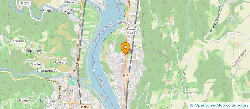 localisation de l'entreprise BOUCHERIE CHARCUTERIE BONNET  LAVEYRON