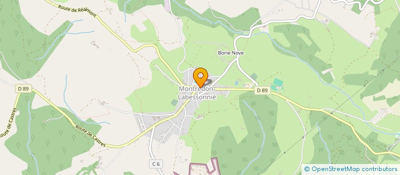 localisation de l'entreprise BOUCHERIE-CHARCUTERIE CAVAILLES  MONTREDON-LABESSONNIE