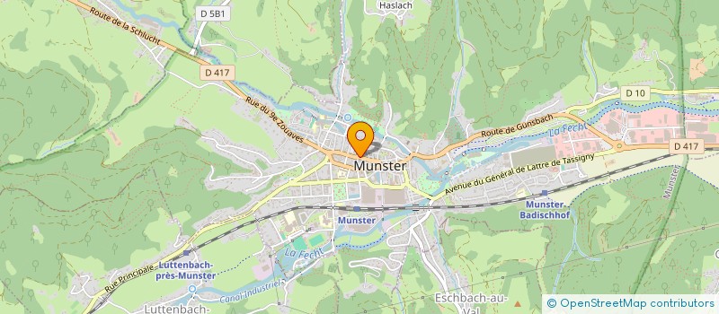 localisation de l'entreprise BOUCHERIE CHARCUTERIE CHEZ GILBERT  MUNSTER