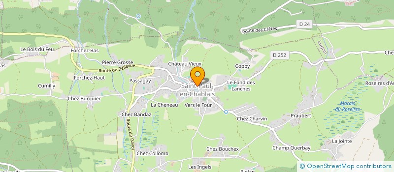 localisation de l'entreprise BOUCHERIE CHARCUTERIE COLLIARD ET FILS à SAINT-PAUL-EN-CHABLAIS