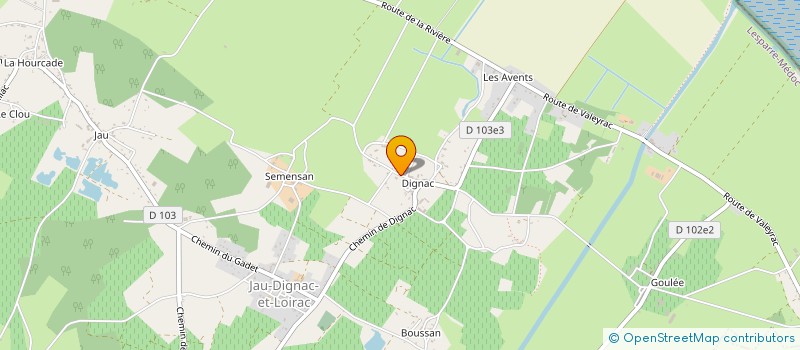 localisation de l'entreprise BOUCHERIE CHARCUTERIE D'ANTAN à JAU-DIGNAC-ET-LOIRAC
