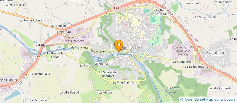 localisation de l'entreprise BOUCHERIE CHARCUTERIE DE JOSSELIN à JOSSELIN