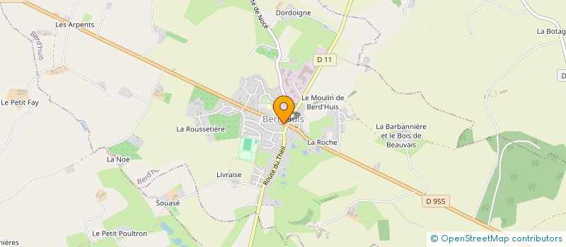 localisation de l'entreprise BOUCHERIE CHARCUTERIE DE LA VALLEE à BERD'HUIS