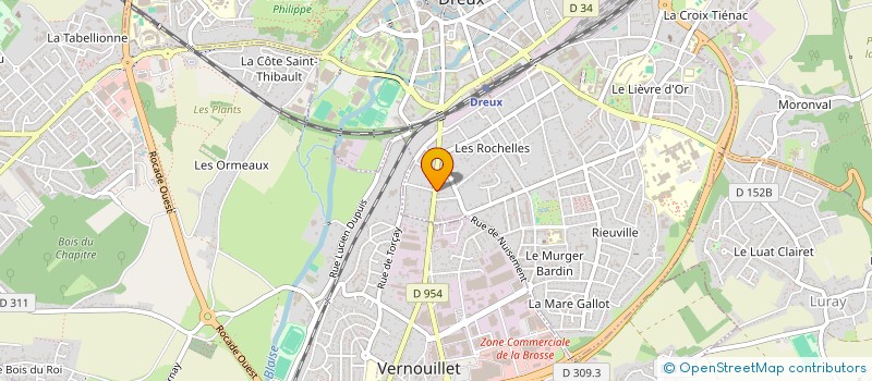 localisation de l'entreprise BOUCHERIE CHARCUTERIE DROUAISE à DREUX