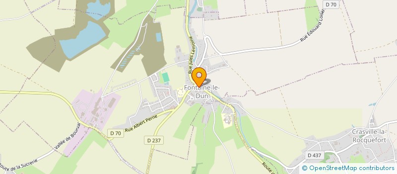 localisation de l'entreprise BOUCHERIE CHARCUTERIE DU DUN  FONTAINE-LE-DUN