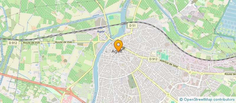 localisation de l'entreprise BOUCHERIE CHARCUTERIE DU MIDI  AGDE