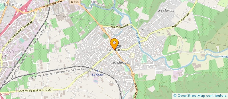 localisation de l'entreprise BOUCHERIE CHARCUTERIE DU PAYS à LA CRAU