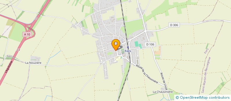 localisation de l'entreprise BOUCHERIE - CHARCUTERIE FORS  FORS